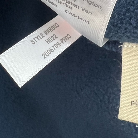 NWT Madewell (Re)sourced Sherpa Zip-Front Jacket in Navy Blue - Picture 9 of 10